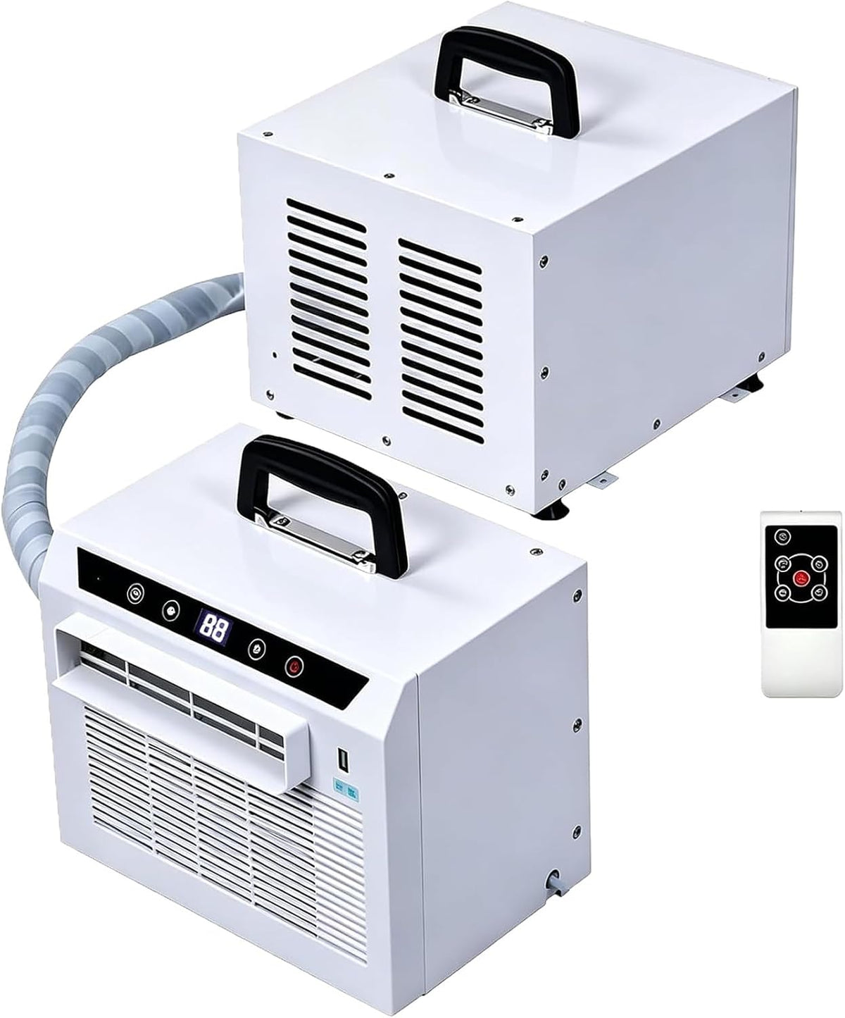 Atwynd Split-Klimaanlage, Weiß, 3000 BTU, mit Fernbedienung, abnehmbarer Filter, hocheffiziente Klimaanlage, Kühlung für Zuhause