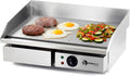 MBH - MAQUINARIA BAR HOSTELERÍA Elektrogrill, 55 cm, 3 kW, Silber, Industrielle platte WORLDMAI mit Edelstahlbasis für die