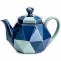 Teekanne Geometrisches Design Blau/Grün 1000ml