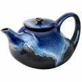 Keramik Teekanne Blau-Schwarz 1000ml Tropffrei