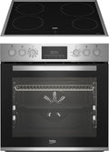 Backofen, 72 l, Schwarz, beko BBUM12341XE Einbau- -Set: Induktionskochfeld mit 4, mit 8 Heizarten, Garraum-Volumen