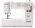 Janome Overlock-Nähmaschinen, Schwarz, Senkung der Klaue zum Freihandnähen, Nähmaschine IT1028 mit 5 Jahren Garantie