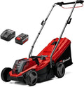 Einhell Rasenmäher, 4,0 Ah, 33 cm, 200 m, 65 mm, Blau, Akku- GE-cm 18/33 Li Kit Power X-Change (18 V, Schnittbreite