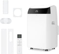 Euker Klimaanlage, Weiß, Leises 4-in-1 Mobiles Klimagerät 12000 BTU, Kühlen/Ventilieren/Entfeuchten/Follow-Me, Für Räume Bis 43