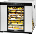 Rommelsbacher Dörrautomaten, 1,6 m, Silber, Dörrautomat DA 1050, Dörrfläche ², 10 Edelstahl-Dörrtabletts, Warmhaltefunktion