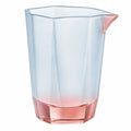 Geometrische Glaskaraffe 1200ml Blau/Rosa