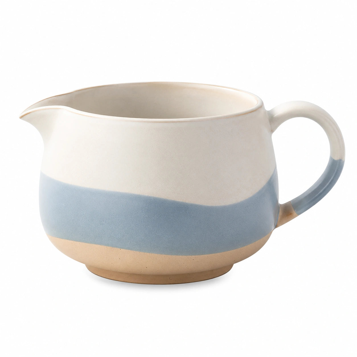 Blau/Beige Keramik Milchkännchen 350ml