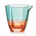 Achteckiger Krug mit Farbverlauf in Türkis und Orange, 1200 ml