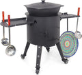 ZARENHOFF Außenküchen, 16 Liter, 44 cm, 16 L, 2 mm Stahl, unbeschichtet, Natur