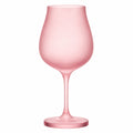 Mattiertes Rosa Weinglas 350ml Tulpenform