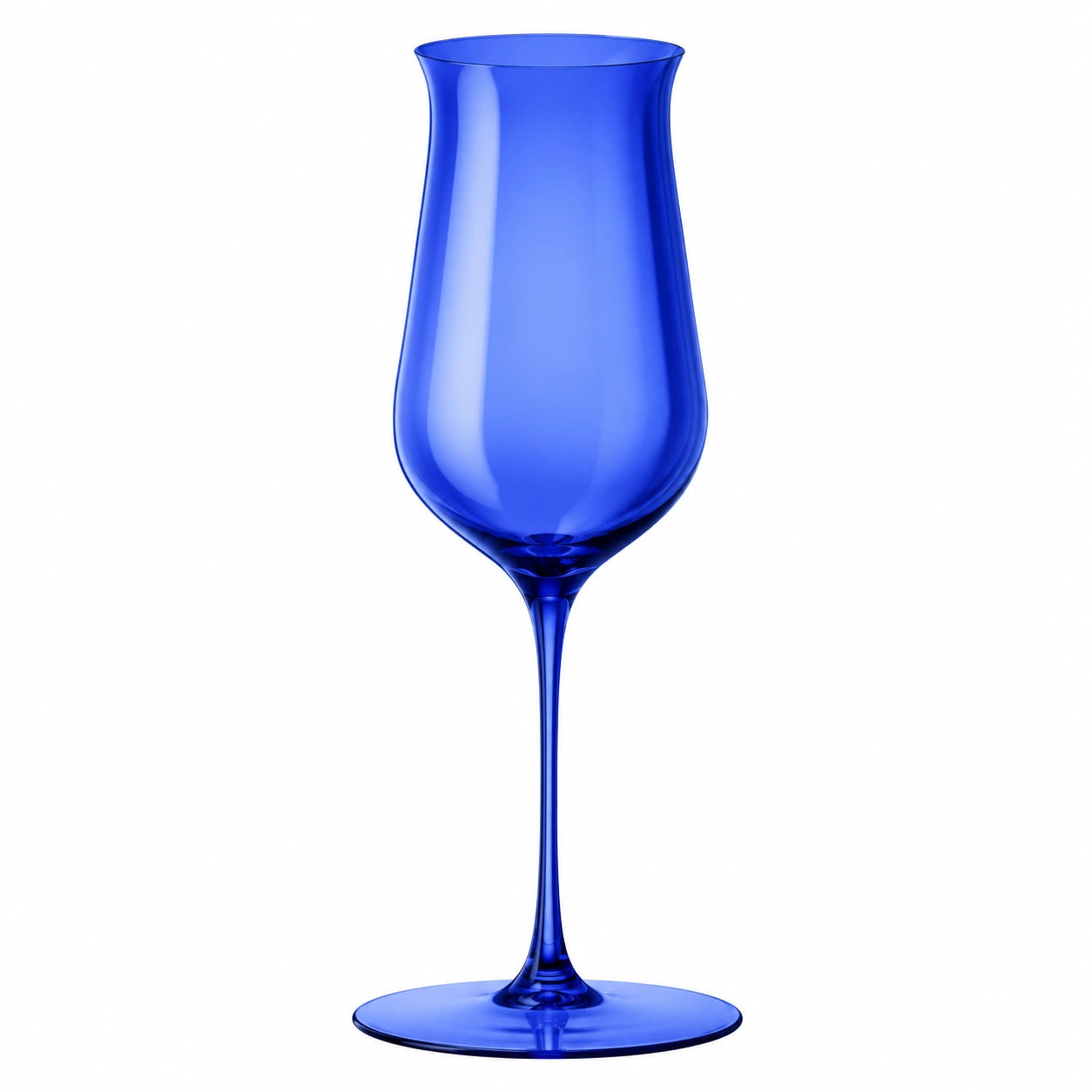 Blaues Weinglas, Höhe 20 cm, 450 ml