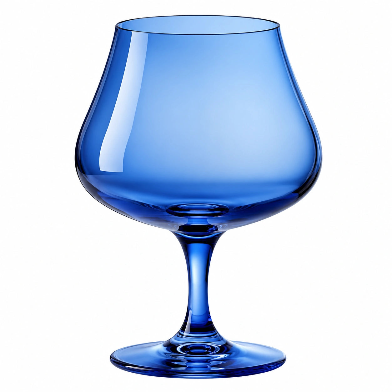 Blaues Weinglas 600 ml - Mundgeblasen