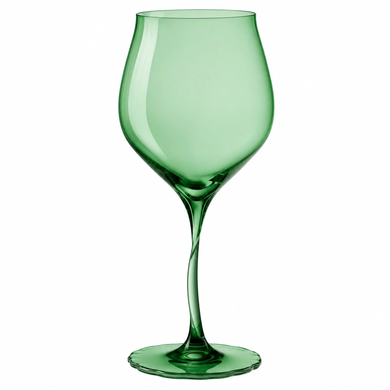 Elegant Grünes Weinglas 400 ml