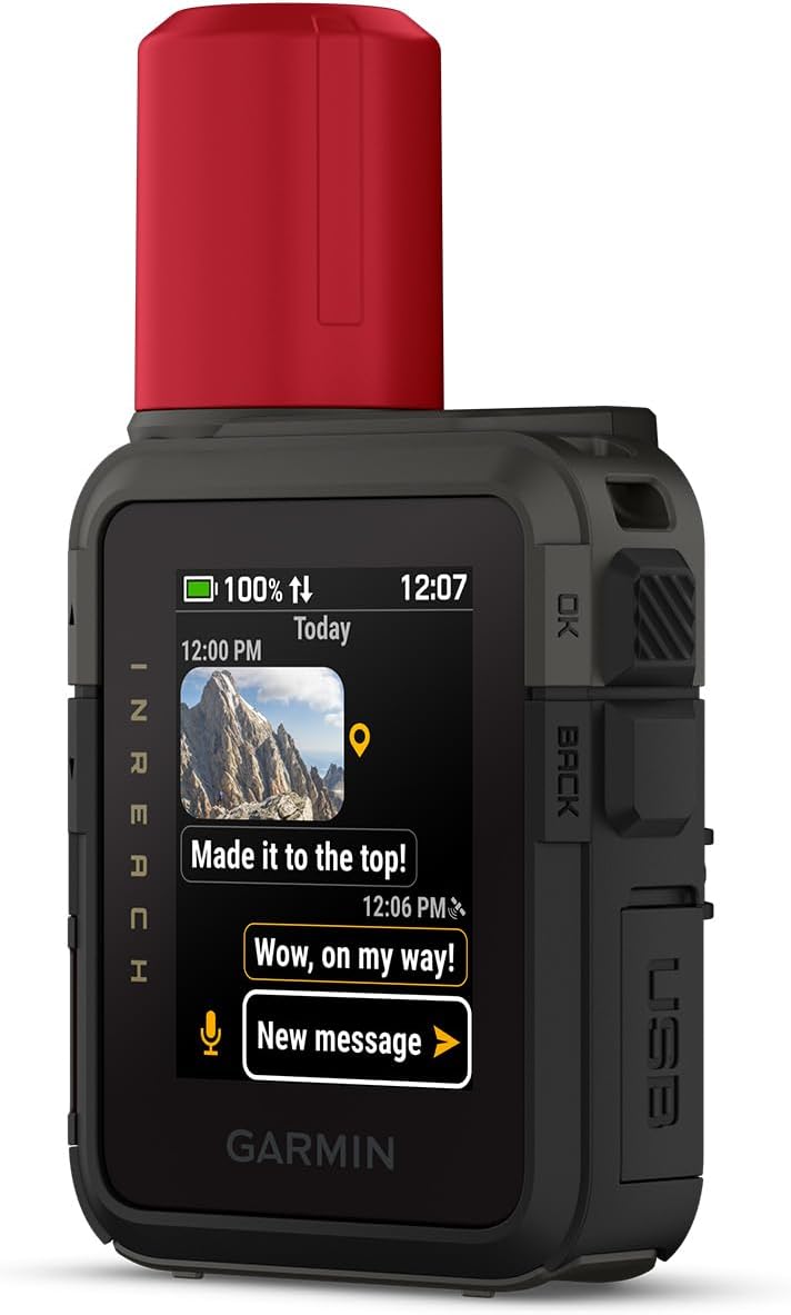Garmin Audiogerät, Schwarz, inReach Mini 3 Plus - SOS Satelliten-Kommunikationsgerät, 9' Farb- und Touchdisplay