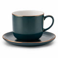 Elegante Kaffeetasse mit Untertasse, Dunkelblau, 250ml