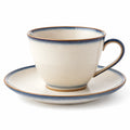 Teetasse mit Untertasse, Blau-Weiß, 250ml
