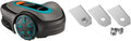 Gardena Mähroboter, 250m, Schwarz/Grau/Türkis, SILENO minimo: Bluetooth-App steuert, mäht Flächen bis ² & Ersatzmesser für : Klingen