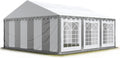 TOOLPORT Pavillon, grau, Party-Zelt Festzelt 3x6 m Garten- -Zelt PVC Plane 700 N