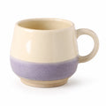 Keramiktasse Beige Lila 350ml