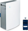 BLUEAIR Dunstabzugshaube, 52 m, Weiß, Luftreiniger für Räume bis zu ², HEPASilent Luftwäscher mit SmokeBlock Filter für Büro