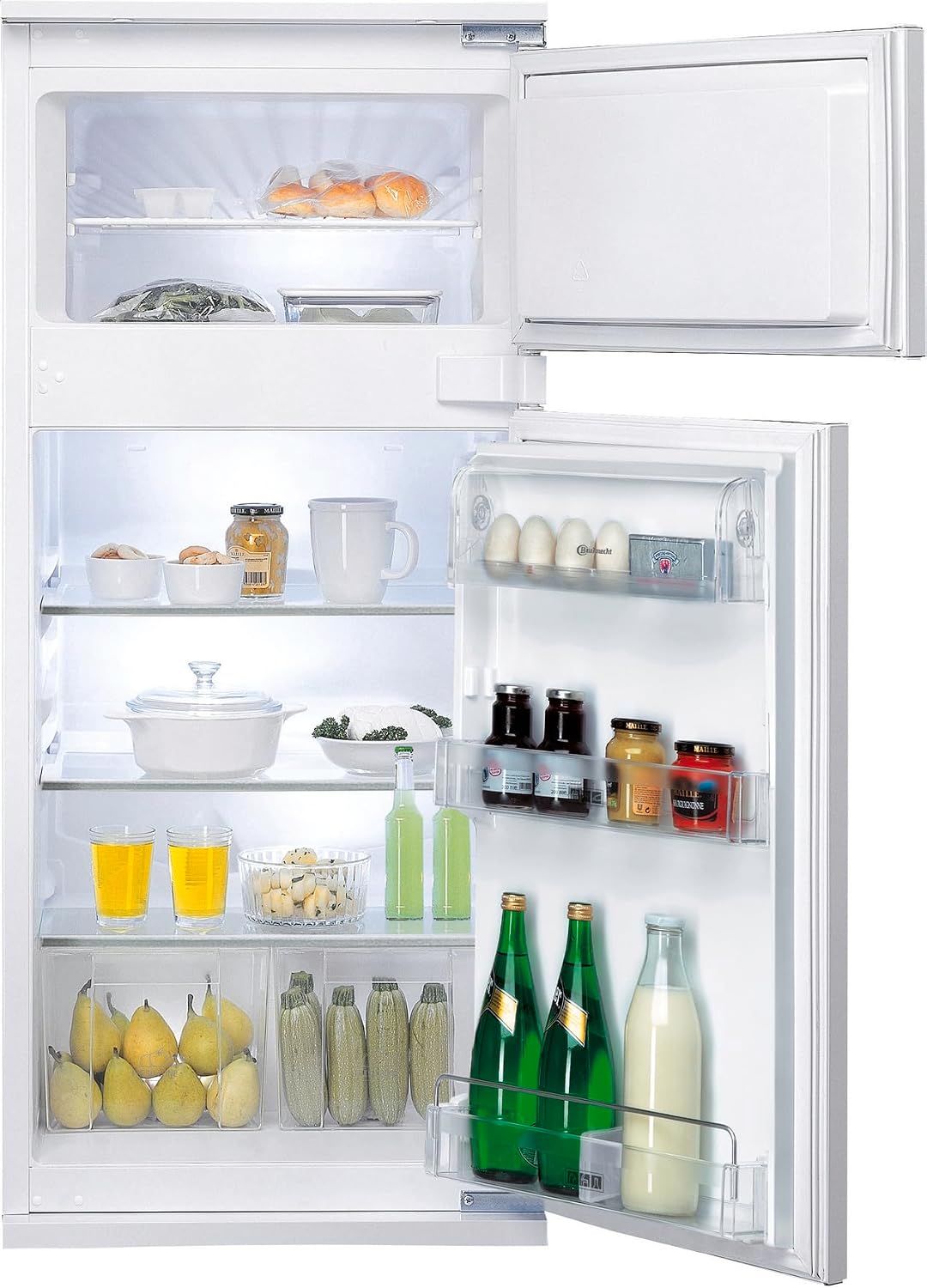 Bauknecht Kühl-Gefrierkombination, 415 l, 35 dB, Weiß, KDNF 203C IN freistehend, Dual Cool Total NoFrost, FreshShield