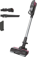 Hoover Staubsauger, 240 m, Schwarz/Silber/Pink, Akku- HF9 Home I Bis zu ² BZW. 60 Min. Laufzeit mit 2 Akkus