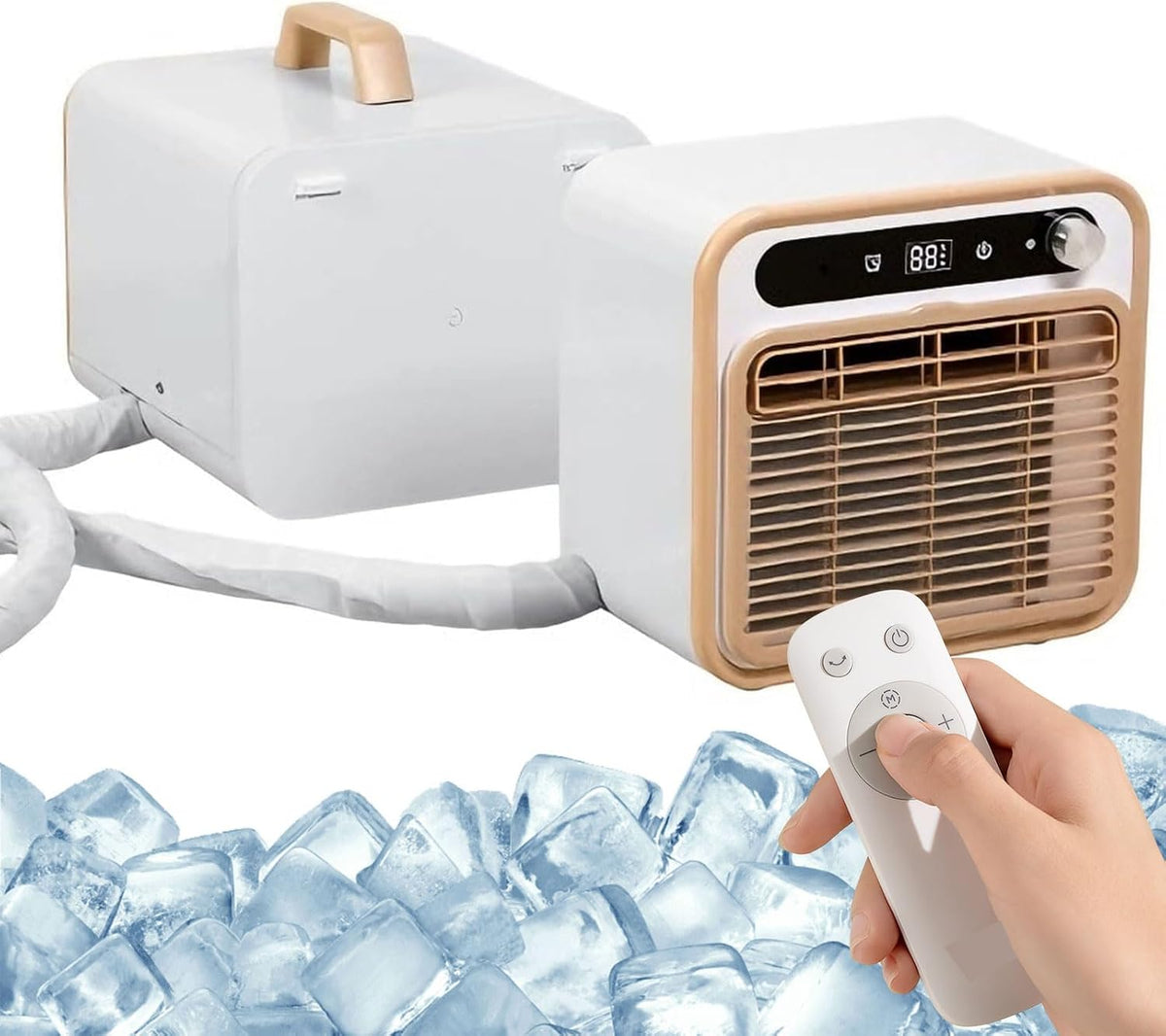 Dual Split-Klimaanlage, 500 W, 1m, Weiß, Schlauch-bewegliche Klimaanlage, Split-Einheit mit flexiblem Schlauch, -Kühlung