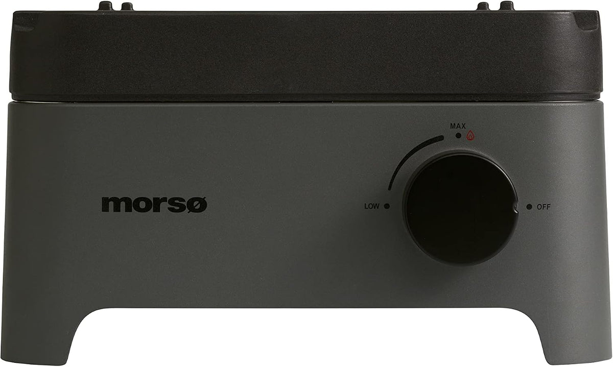 Morsø Kaminofen, 33 × 38 × 20 cm, Anthrazit, Vulcano Wok Burner, Wok-Brenner aus Stahl