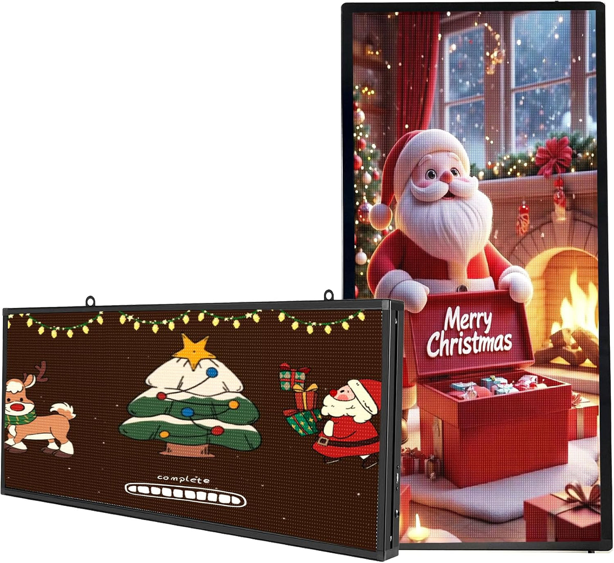 P3 Digital-Signage-Display, 96x39 cm, Schwarz, Outdoor LED-Schild
