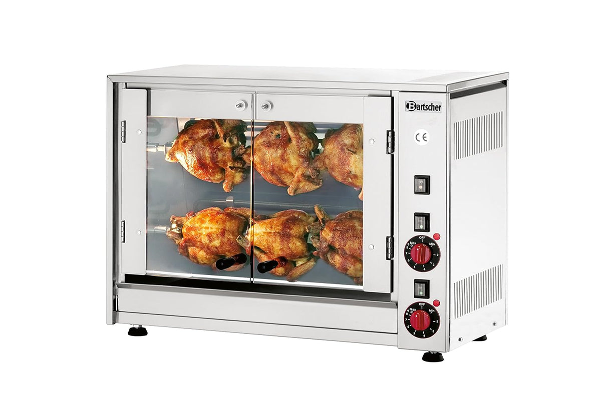 Bartscher Grillzubehör, Schwarz, Hähnchengrill P6 für 6 Hähnchen - 215035