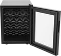 RUETERY Getränkekühlschrank, 48 L/10.56Gal, 39 dB, 48 L, 55 W, PVC, kaltgewalztes Blech, gehärtetes Glas, Schwarz