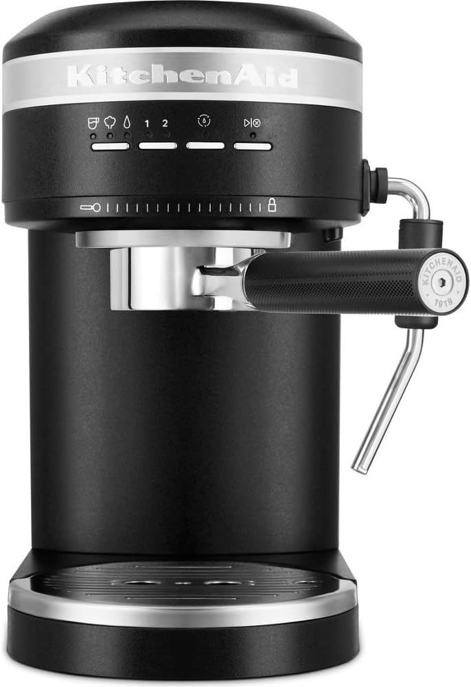 KitchenAid Kaffeemaschine, SCHWARZ, ESPRESSOMASCHINE - ARTISAN - GUSSEISEN 5KES6503EBK