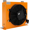 MELAQULY Mobiles Klimagerät, 30–45 dB, 120 W, 120 W, 100 L, Metall, Aluminiumlegierung, Orange/Schwarz