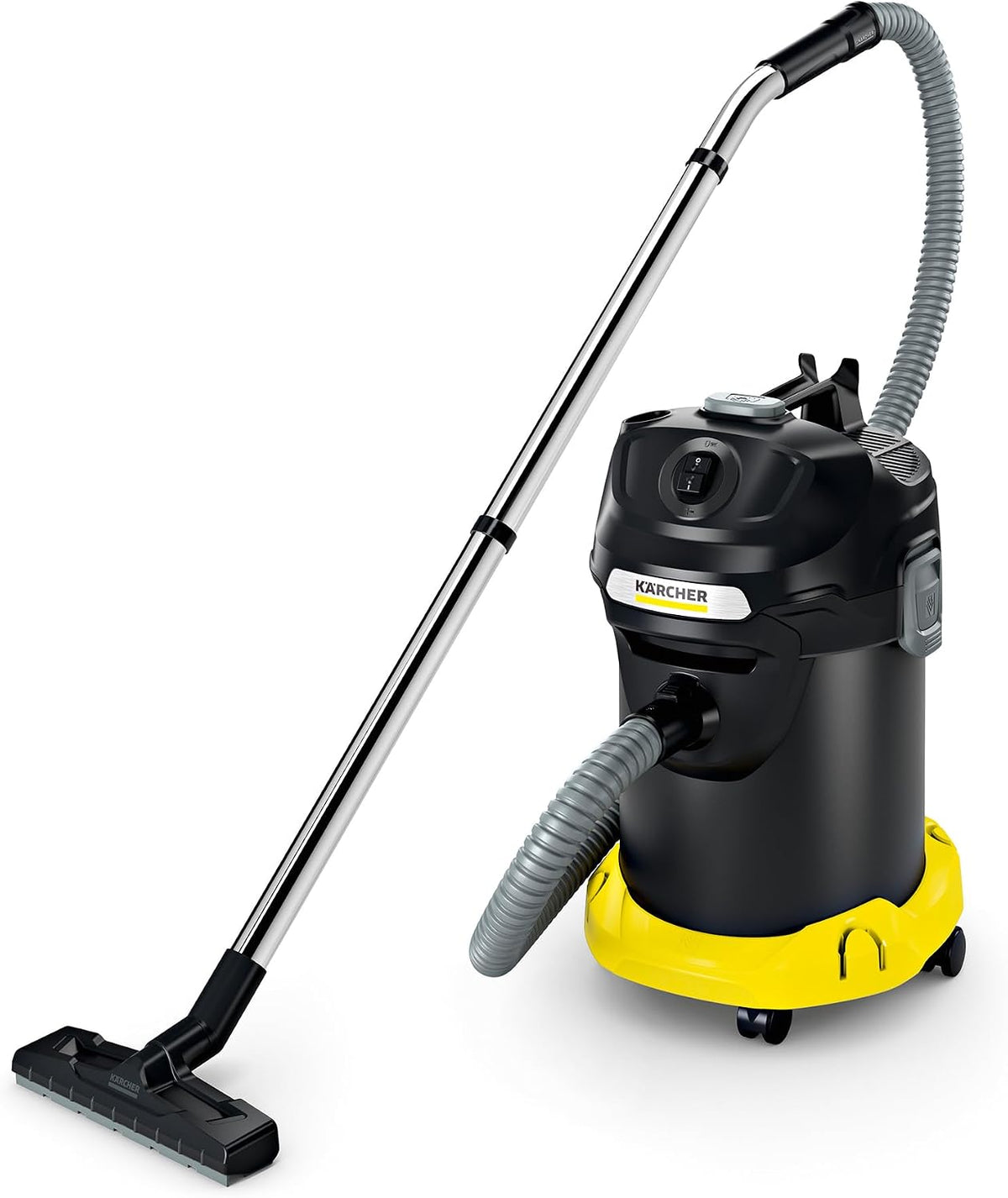 Karcher Staubsauger, Gelb/Schwarz, Pelletöfen und Grills (mit Filterreinigung, 17-Liter-Metallbehälter, Reinigung ohne Schmutzkontakt)