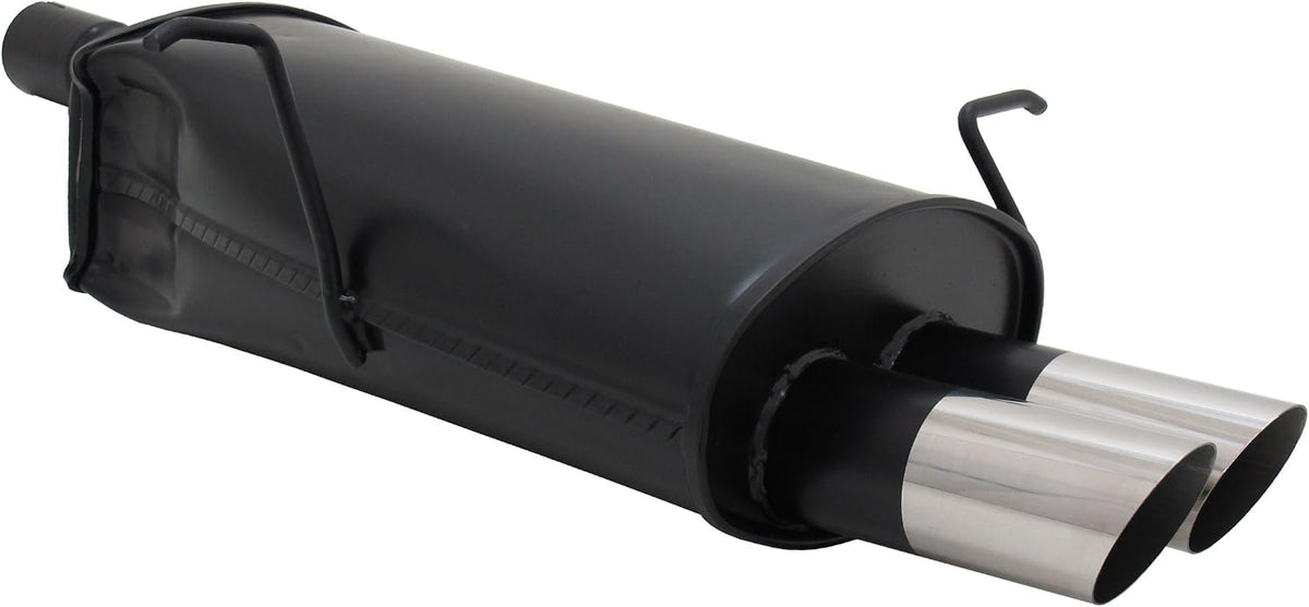 Novus Endschalldämpfer, Schwarz/Silber, A3002E76S Sportauspuff
