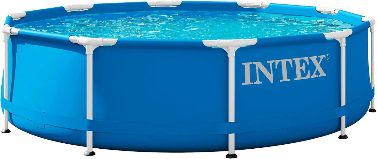 Intex Stahlrahmenpool, 305x76 cm, 4485 L, Blau, 28200NP, Aufstellpool Metal Frame Rund, Stahl und PVC