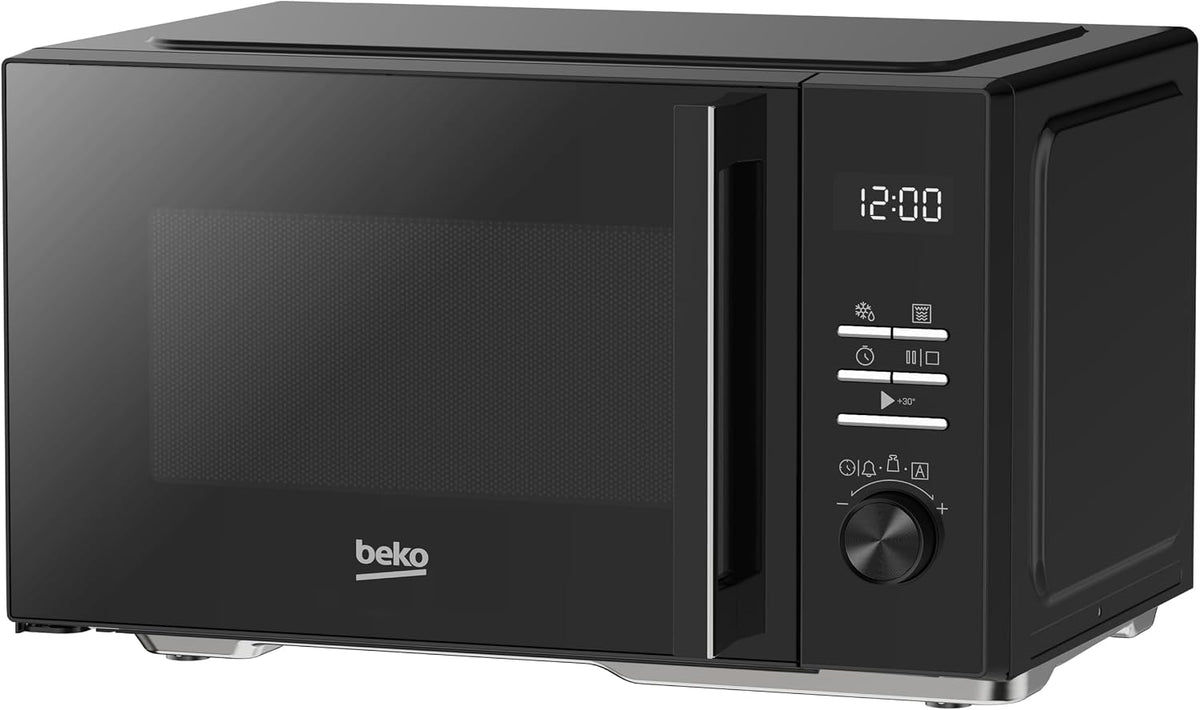 Beko Mikrowelle, 24 Liter, 900 W, Schwarz, MGF24310B, mit Grill, digital, freistehend, 8 Kochfunktionen