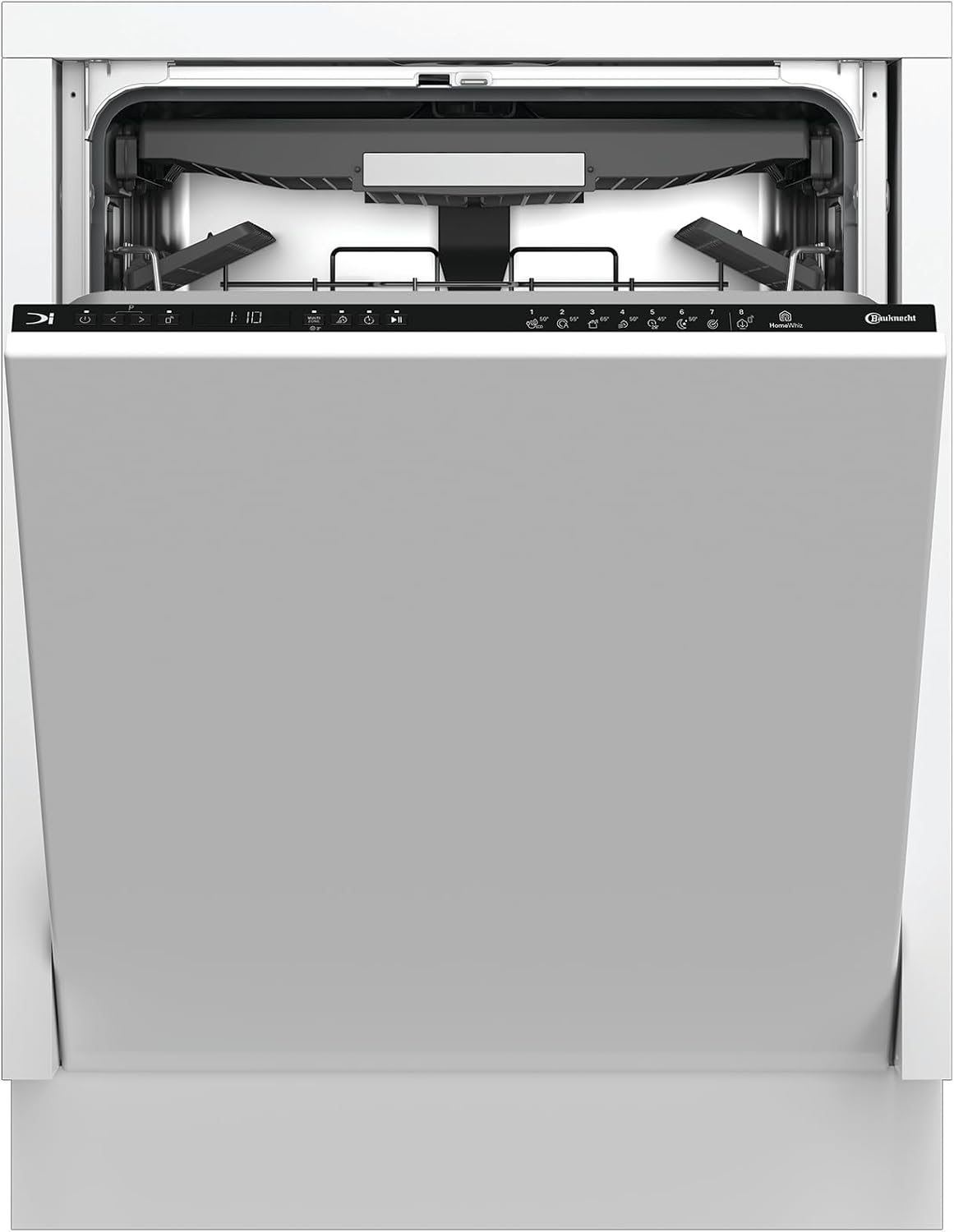 Bauknecht Geschirrspüler, 60 cm, 41 dB, Schwarz, BKSV2IAN3C Spülmaschine vollintegriert, Einbau-, 14 Maßgedecke