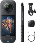 Insta360 Actionkamera, Weiß, X5 Motorrad-Bundle - 8K 360 Grad mit Dreifach-KI-Chip