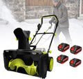 WEIZIIA Schneefräse, 3500 W, 50 cm, 25 cm, 7,6 m, ABS, Schwarz, Akku-Schneeschaufel, Elektro- Pro, Akku-Schneeschaufel mit 3500-W-Bürstenlosmotor