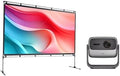 JmGO Projektionsleinwand, 100 Zoll, Mehrfarbig, N1S Ultimate Beamer 4K Triple Laser+ Projektorleinwand