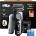 Braun Elektrorasierer, Braun/Silber, Rasierer Herren Elektrisch Series 9 Pro+, 9677cce, Silber, 5+1 Scherkopfelemente