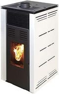 MAESTRO FERRETERO Pelletheizungen, 8 kW, Natur, JOIMA - Pelletofen ohne Strom Style Modell (Weiß)