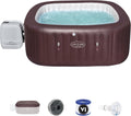 Bestway Aufblasbare Pools, 201 x 201 x 80 cm, braun, Lay-Z-SPA Maldives HydroJet Pro Whirlpool, 5-7 Personen