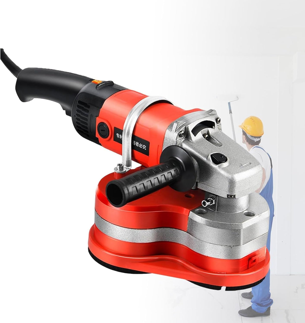 Acentesoft Schleifer, 2800 W, Schwarz, Industrielle Bodenpoliermaschine Beton Betonfräse