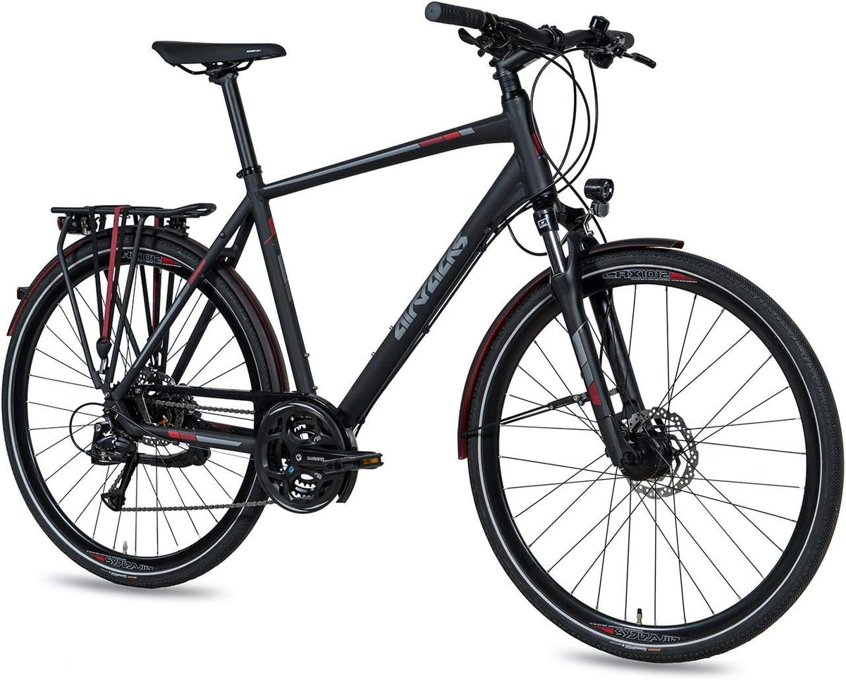 Airtracks Fahrrad, 28 Zoll, 52 cm, 56 cm, 60 cm, Schwarz, Herren Trekking TR.2830 Trekkingrad 24 Gang Shimano ALIVIO