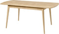 Nordic Story Esstisch, 180 x 90 x 75 cm, Eiche, Scandi (ausziehbar) • Tisch für Küche, Esszimmer & Wohnzimmer • Massivholz • Gebleicht •