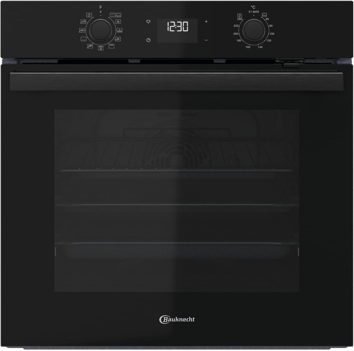 Bauknecht Backofen, 71 Liter, Schwarz, BBA285PU1ZK Einbau-, Multifunktionsofen mit 12 Funktionen, Power Heißluft
