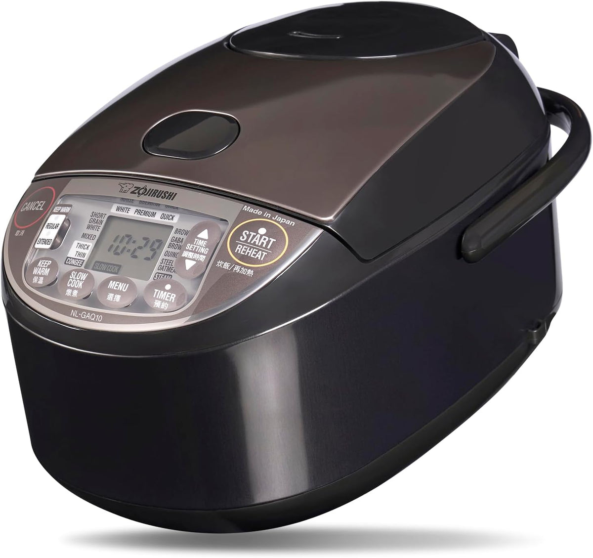 ZOJIRUSHI Reiskocher, 1,0 Liter, Schwarz/Braun, NL-GAQ10, mit Warmhaltefunktion, inkl. Messbecher