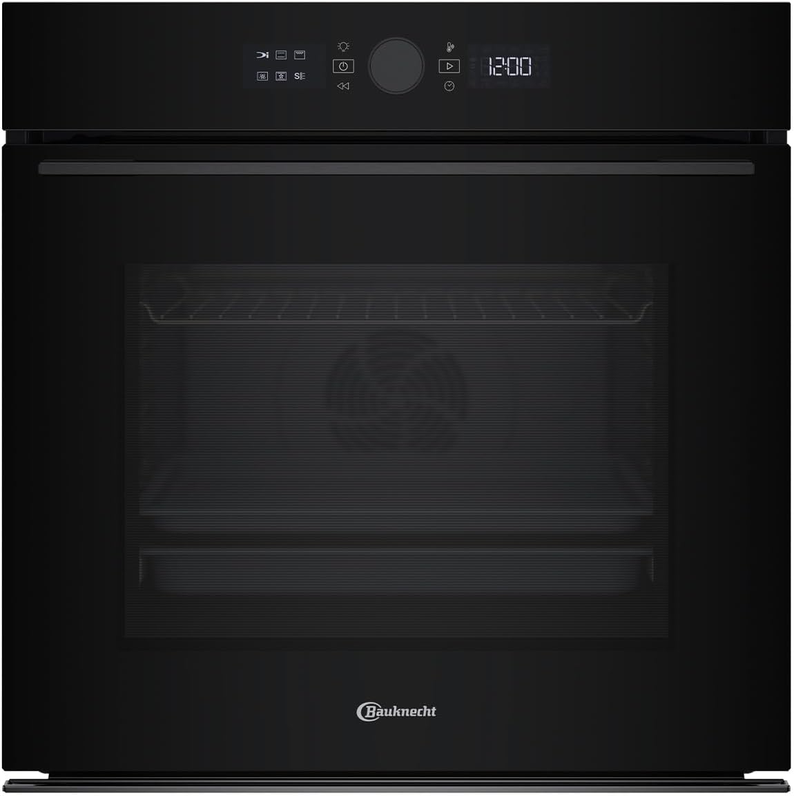 Bauknecht Backofen, Schwarz/Silber, BBI5S8HM1SK Schwarzes Glas